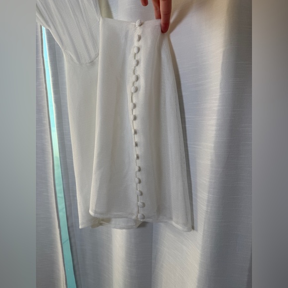 Sabo Skirt White Corset Cutout Mini Dress Festival Outfit | NWT Size XXS - Picture 6 of 12